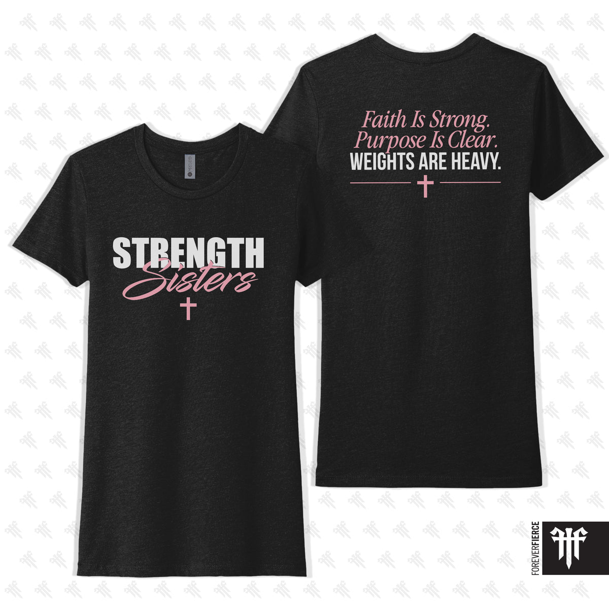 Strength Sisters Womens Tee Black