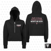 Strength Sisters Womens Half Zip Hoodie Black