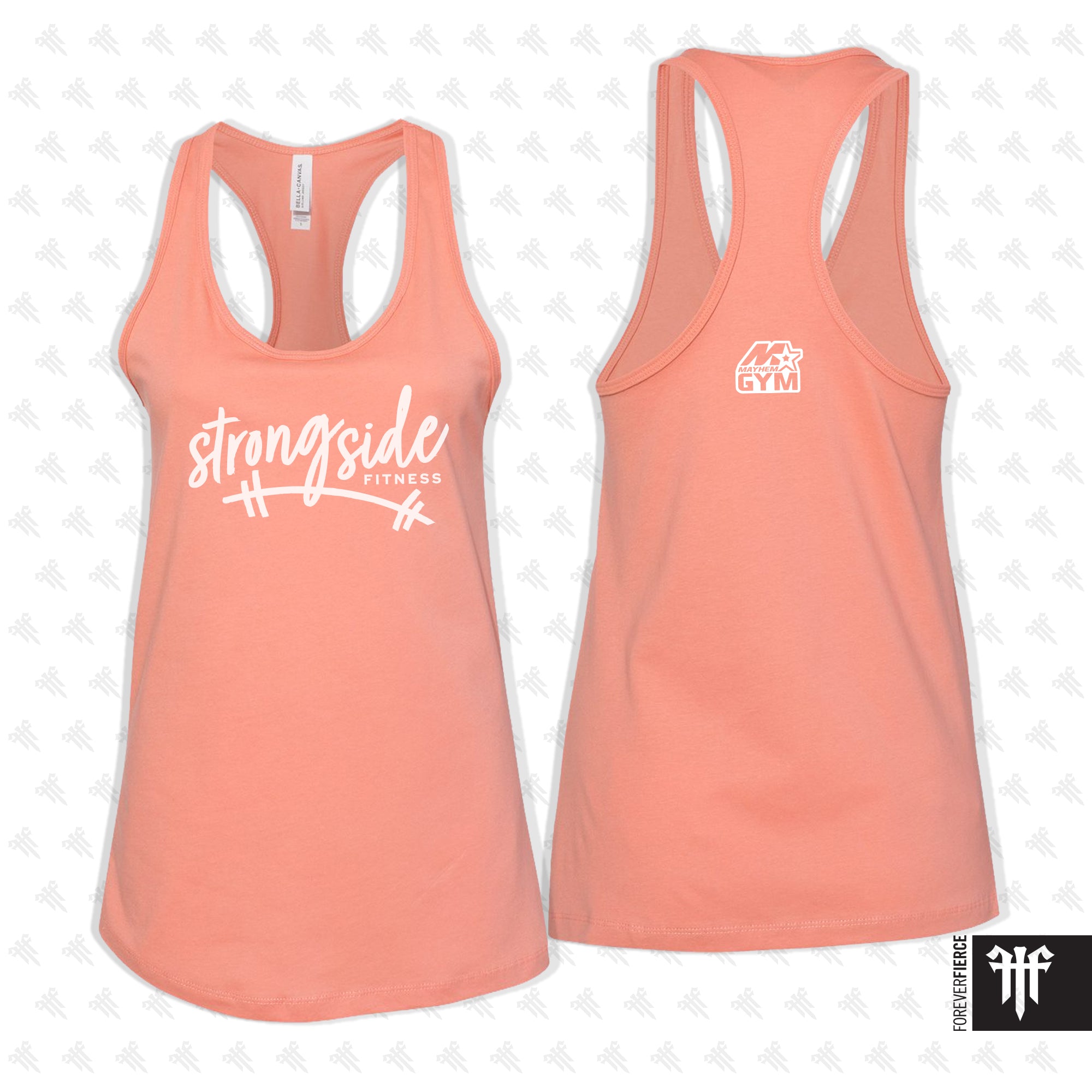 Strongside Fitness June 2026 Cursive Womens Racerback