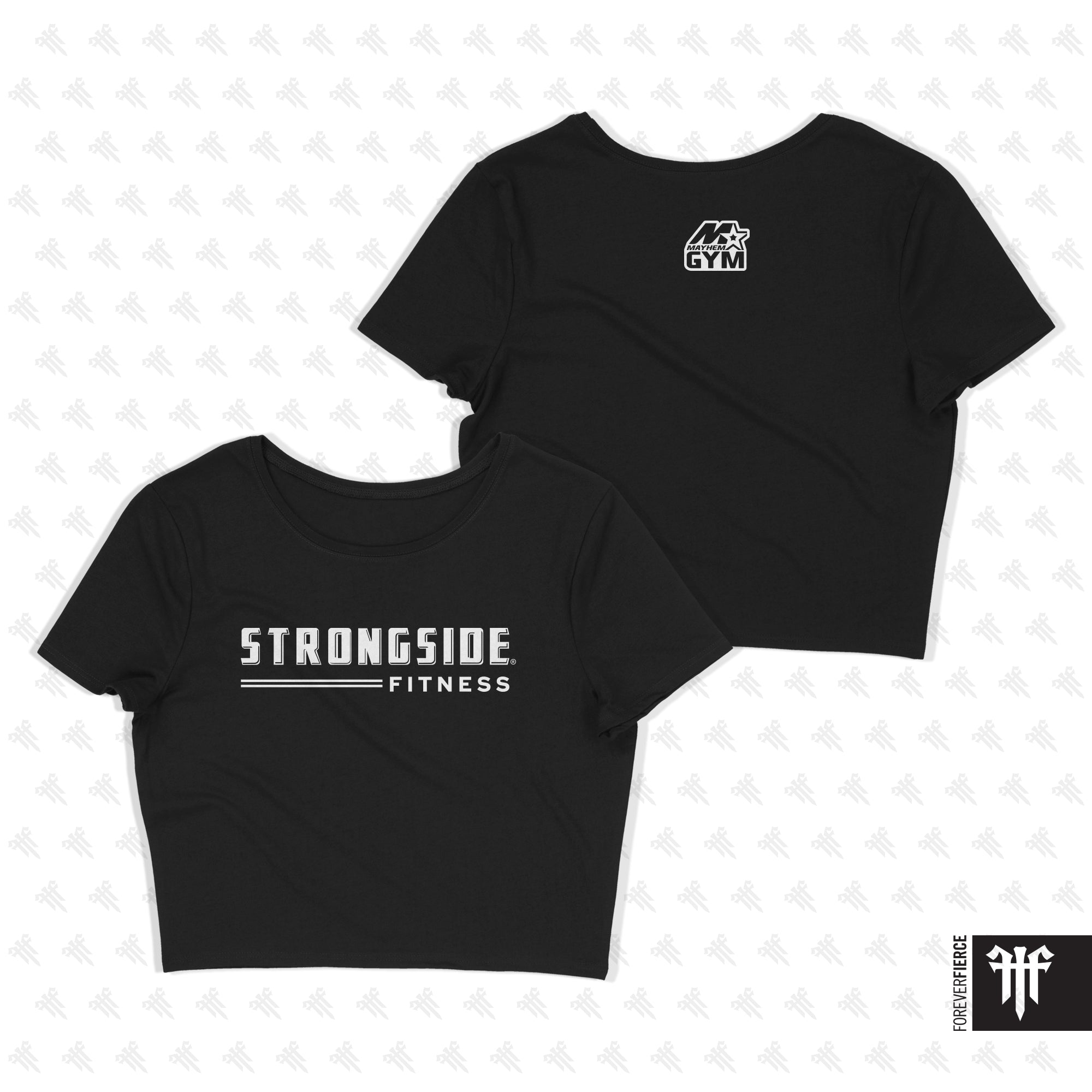 Strongside Fitness June 2026 Block Letter Womens Crop Tee