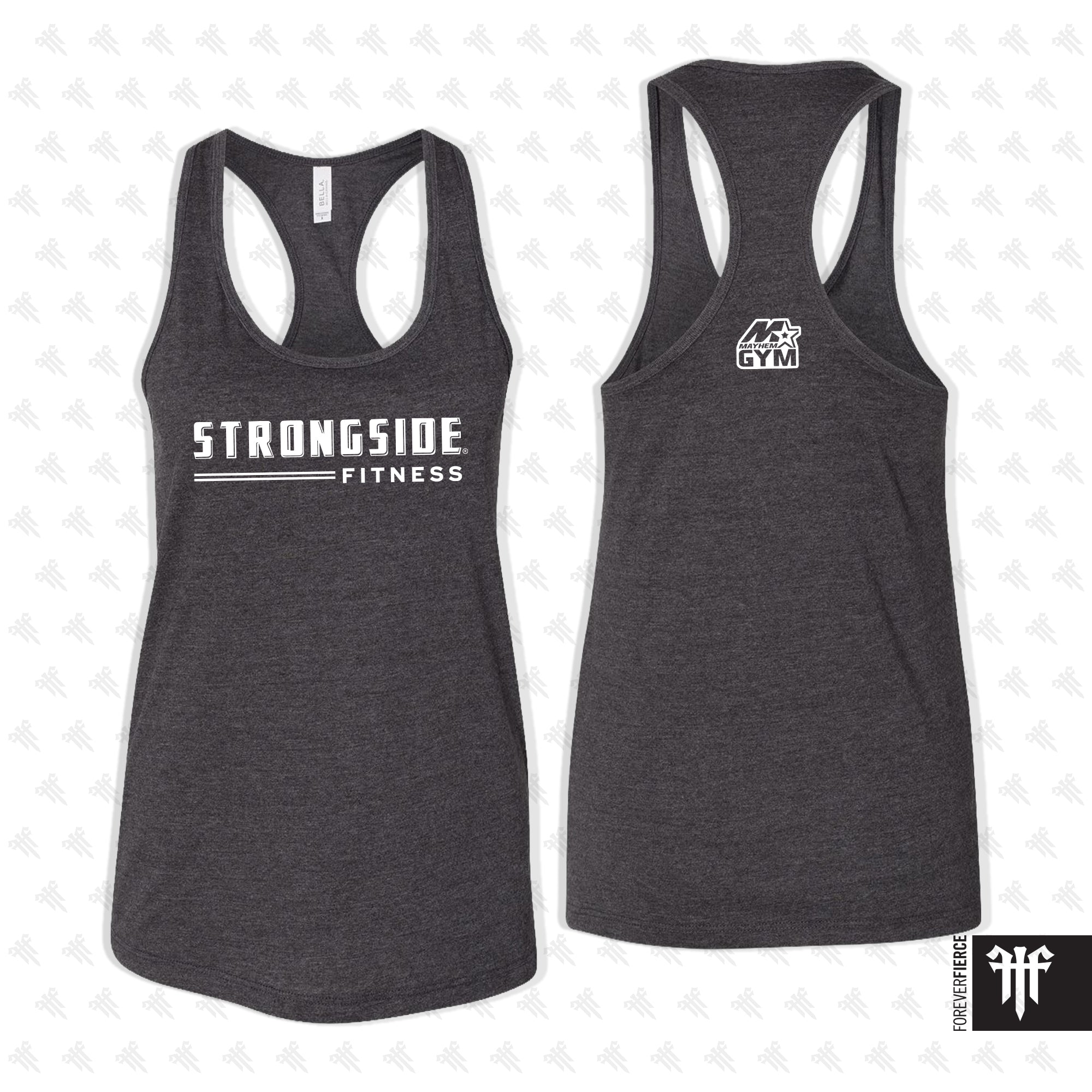 Strongside Fitness June 2026 Block Letter Womens Racerback