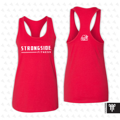 Strongside Fitness June 2026 Block Letter Womens Racerback