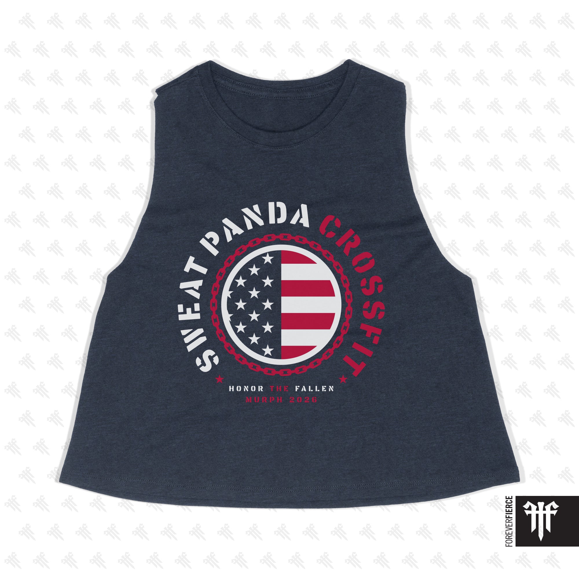 Sweat Panda CrossFit April 2026 Womens Crop Tank