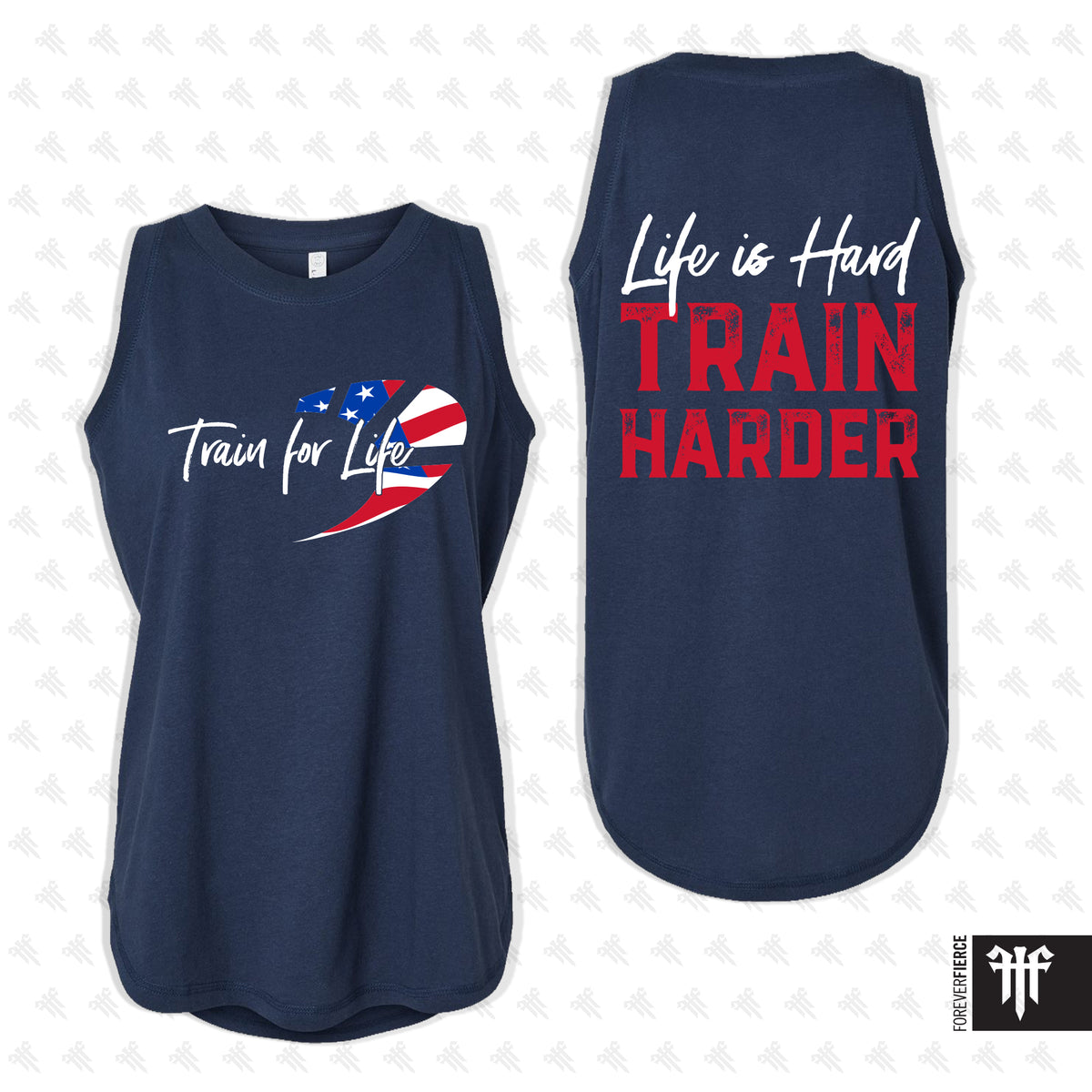 Train for Life July 2026 Womens Jersey Tank - Denim