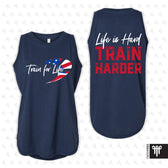 Train for Life July 2026 Womens Jersey Tank - Denim