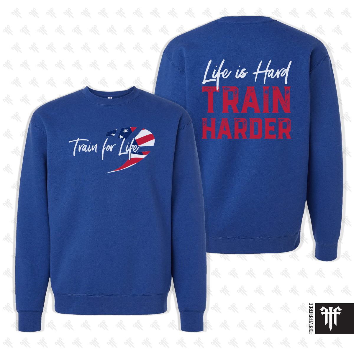 Train for Life July 2026 Crewneck - Royal