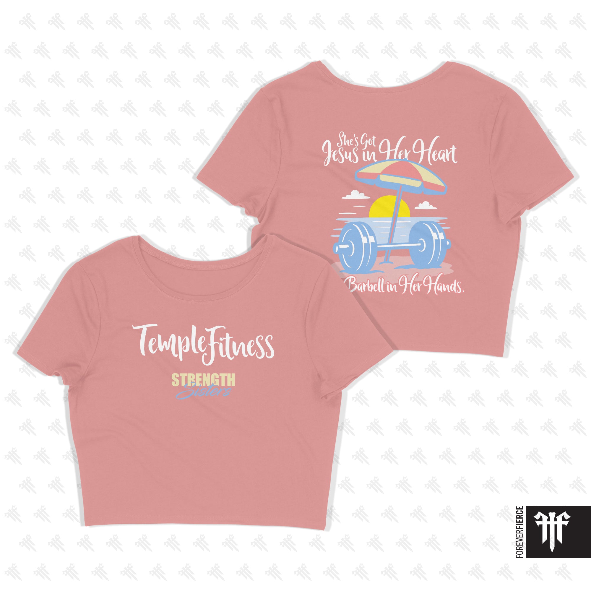 Temple Fitness June 2025 Womens Crop Tee