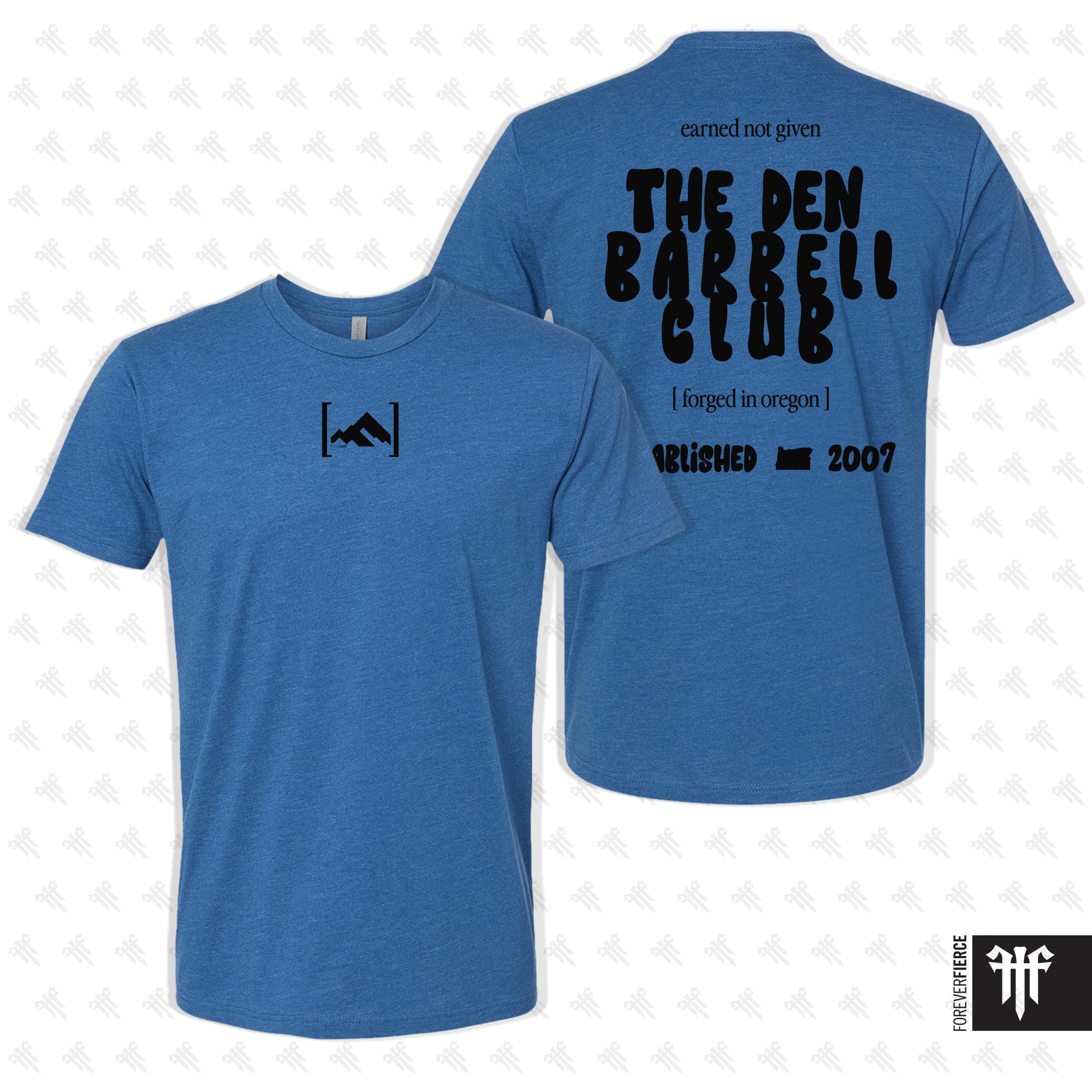 The Den Barbell Club February 2026 Black Ink Tee