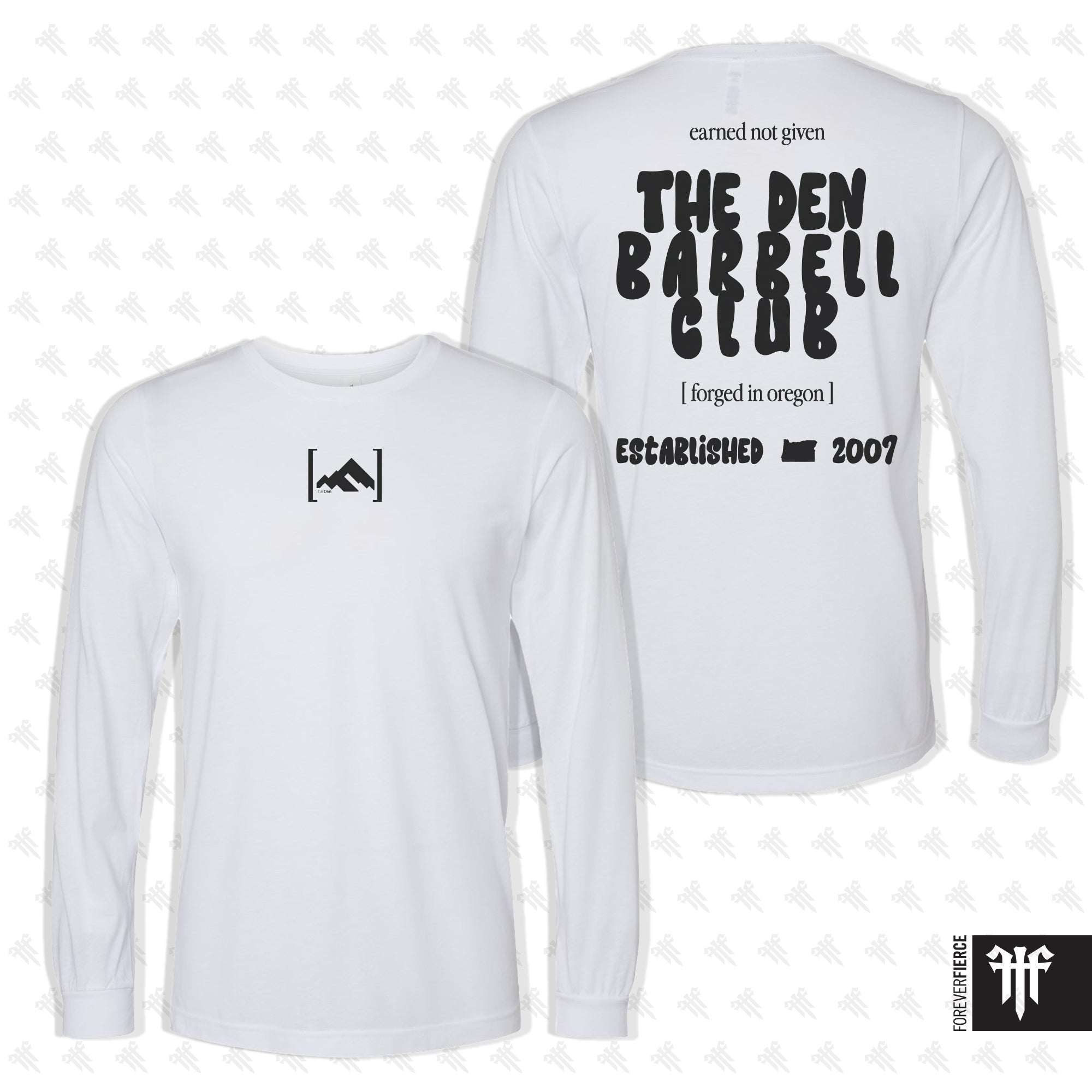 The Den Barbell Club February 2026 Black Ink Longsleeve