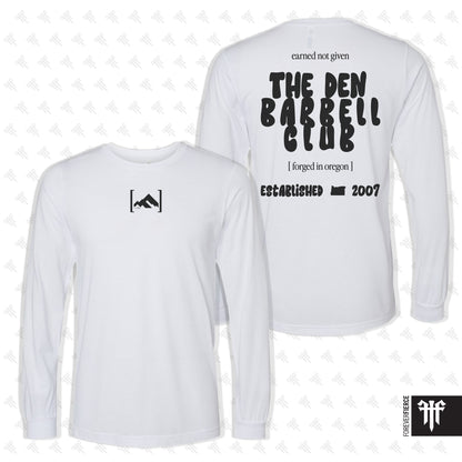 The Den Barbell Club February 2026 Black Ink Longsleeve