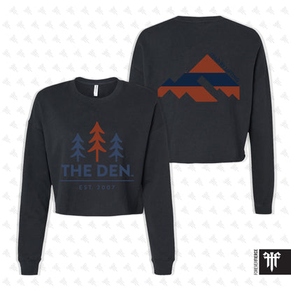 The Den October 2025 Womens Crop Crewneck