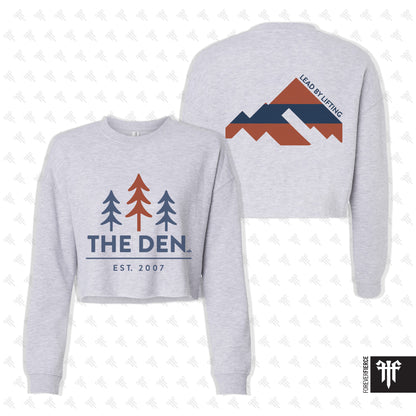 The Den October 2025 Womens Crop Crewneck