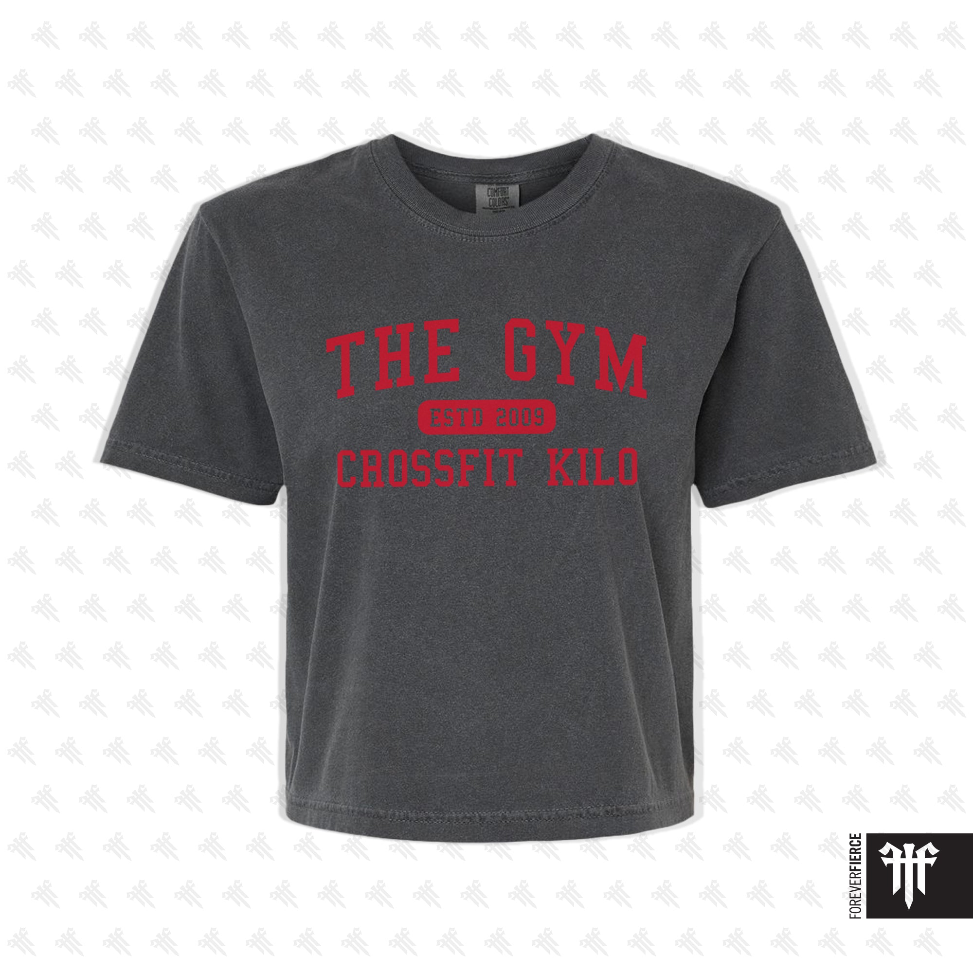 The Gym February 2025 The Gym, CrossFit Kilo Logo Womens Boxy Tee