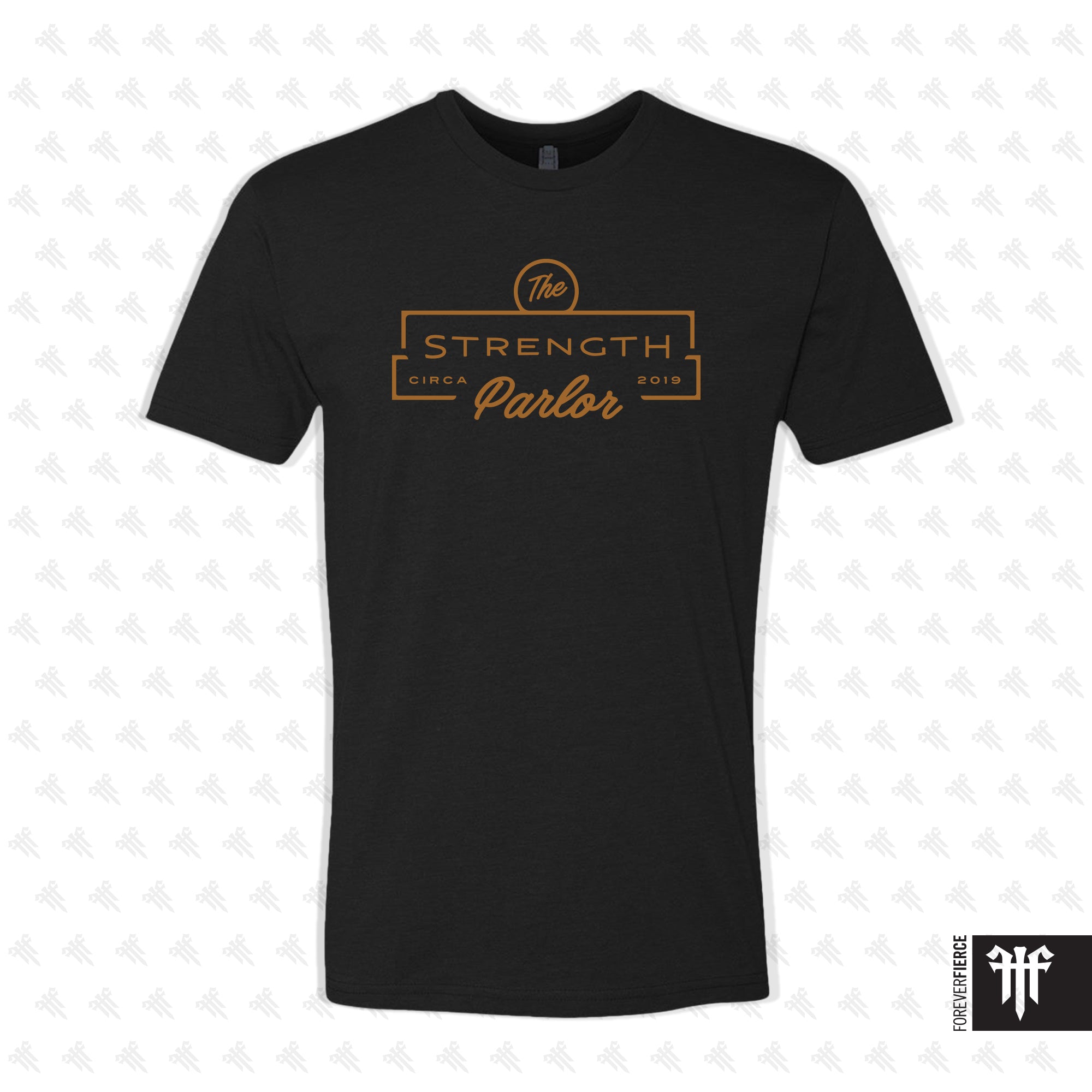 The Strength Parlor November 2025 Gold Ink - Black Tee