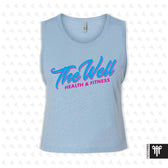 The Well July 2026 Womens Crop Tank - Stonewash Denim