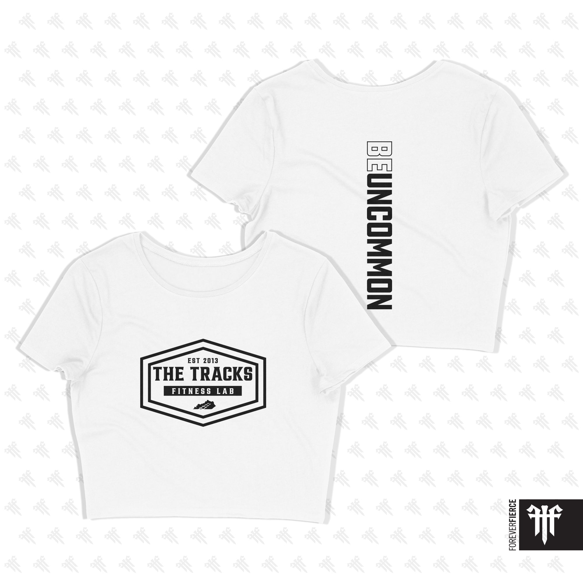 The Tracks October 2025 Black Ink Womens Crop Tee