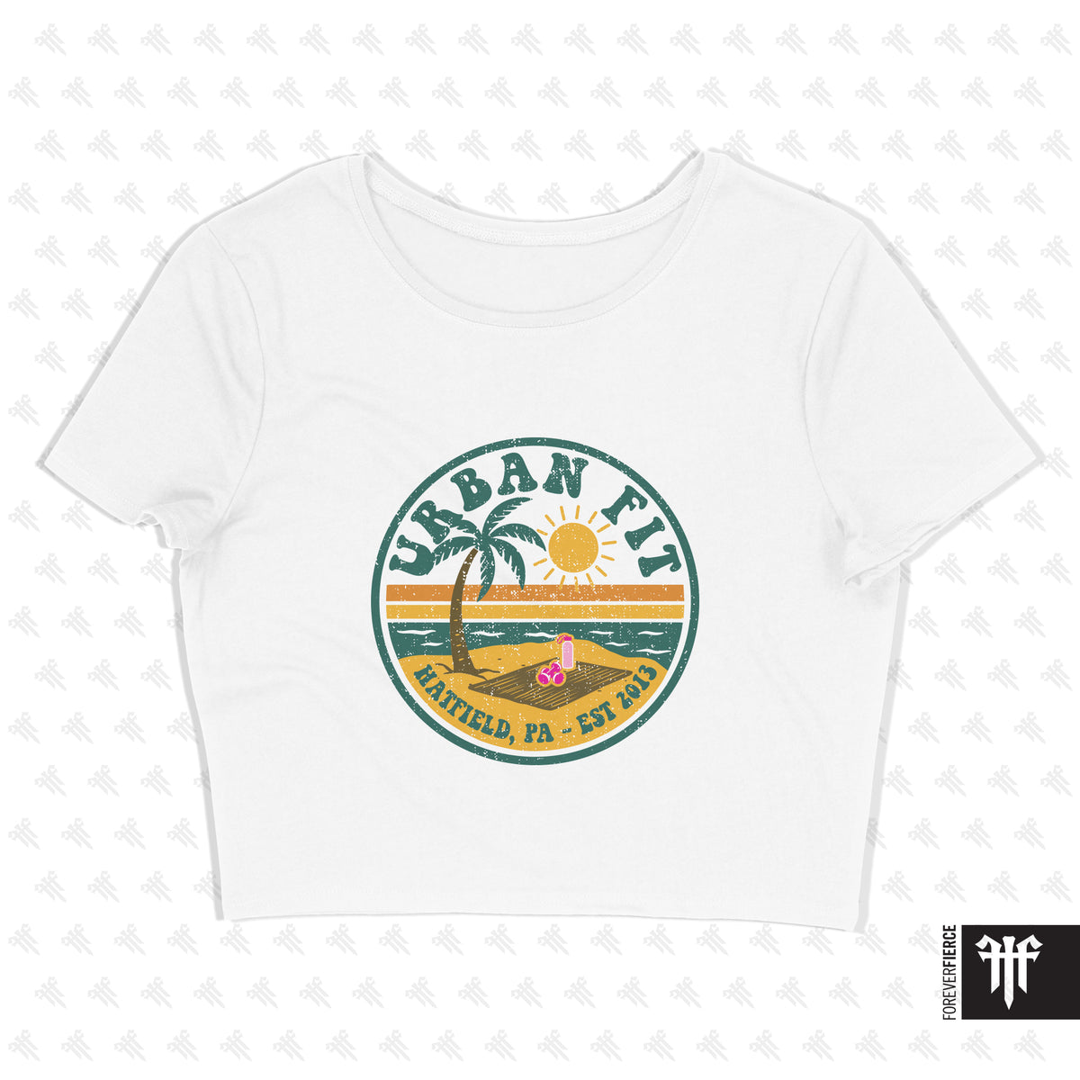 Urban Fit July 2026 Sunny Beach Womens Crop Tee