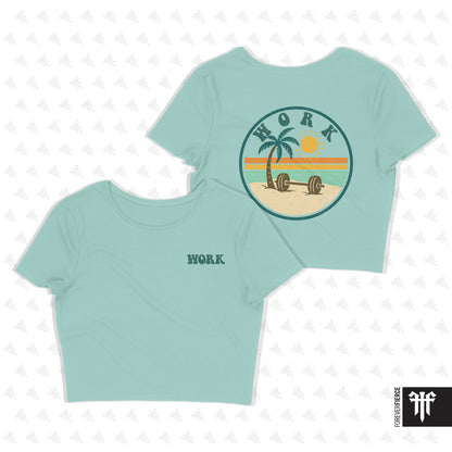 WORK June 2025 Womens Crop Tee