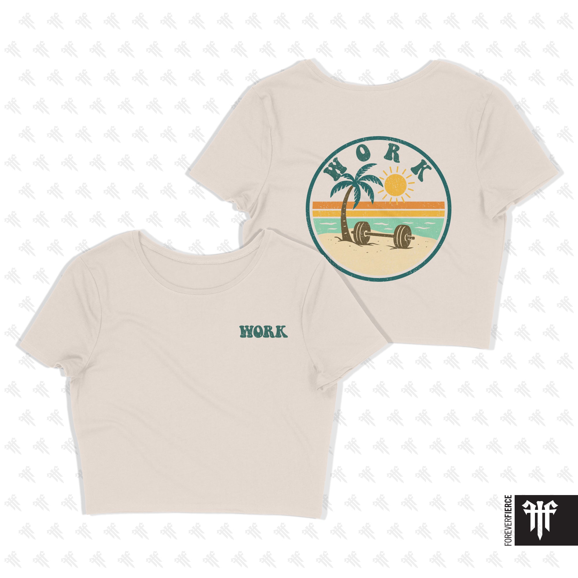 WORK June 2025 Womens Crop Tee