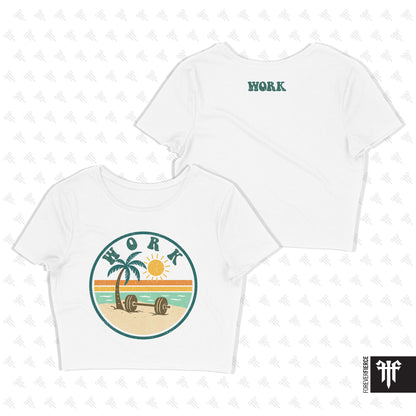 WORK June 2025 Womens Crop Tee