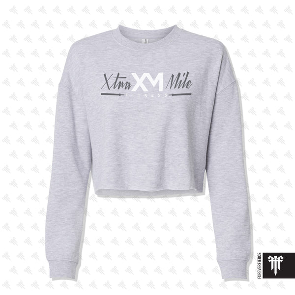 Xtra Mile Fitness September 2023 Barbell Womens Crop Crewneck