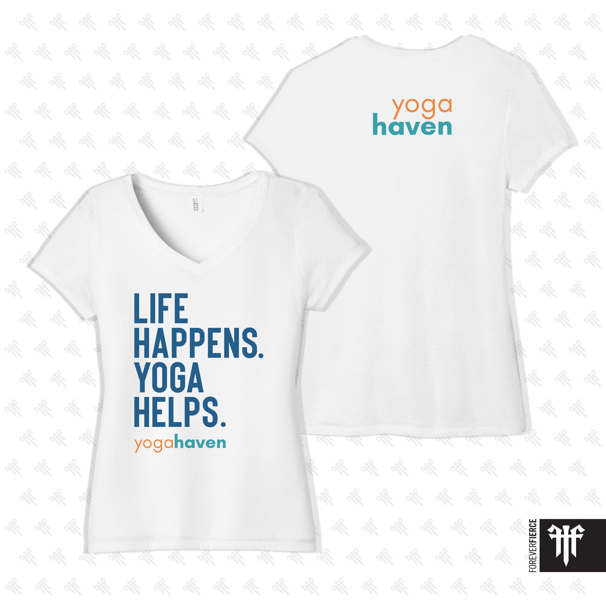 Yoga Haven June 2026 Womens V-Neck Tee