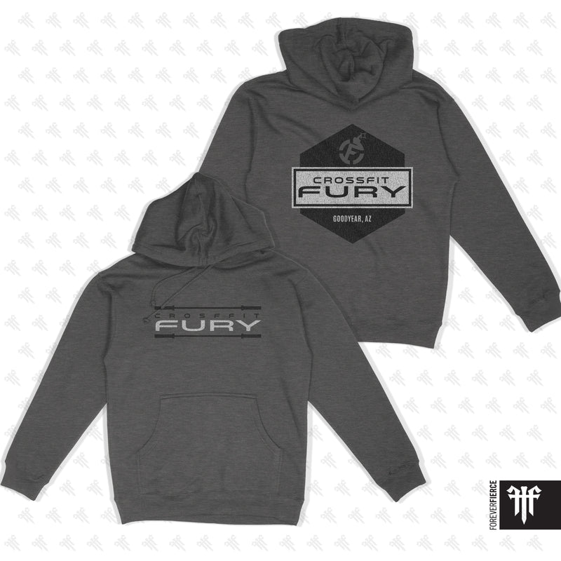 CrossFit Fury October 2026 Grey Pullover Hoodie